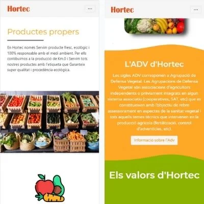 Detalle de interfaz · Hortec Cooperativa