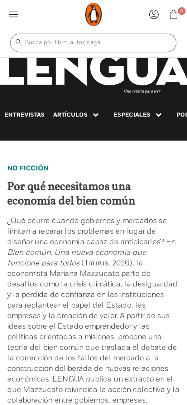 Artículo en móvil.