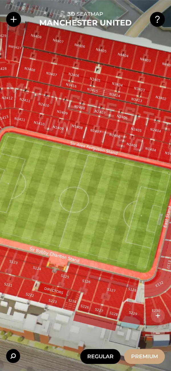 Old Trafford en móvil.